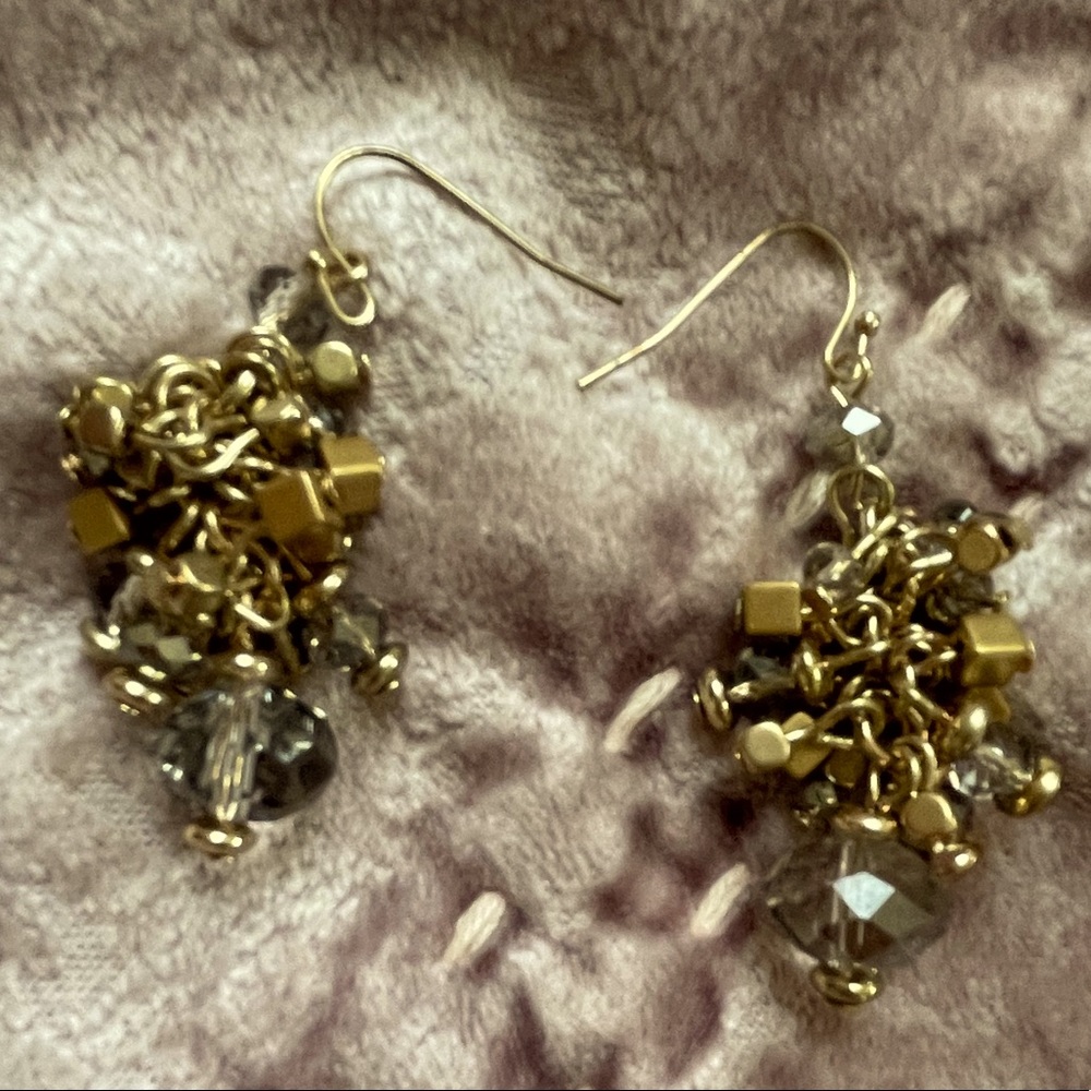 Gold Boho Drop Earrings